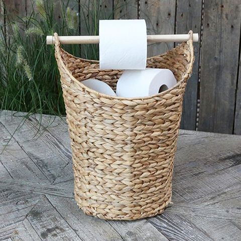 basket bathroom storage - 7 accessories for quirky bathrooms - bathroom - goodhomesmagazine.com