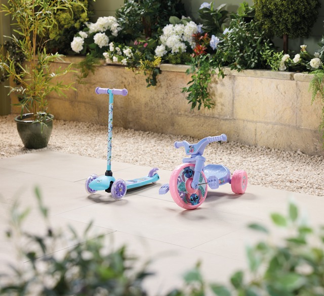 Big wheel trike, £24.99 Tilt N Turn scooter, £19.99