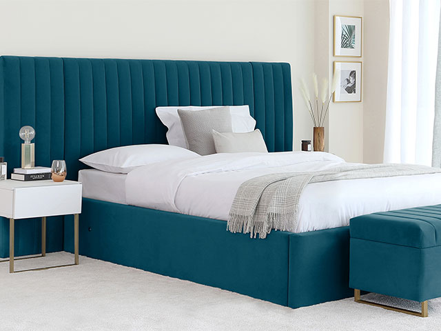 A headboard is said to bring stability