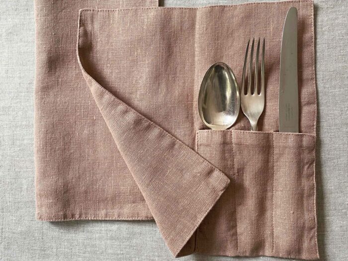 Clothsmith napkins are the ones you need to know about with handy cutlery pockets