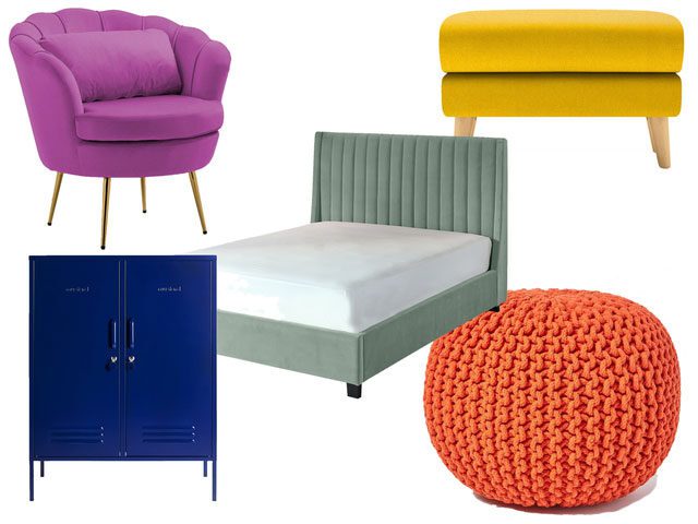 colourful furniture