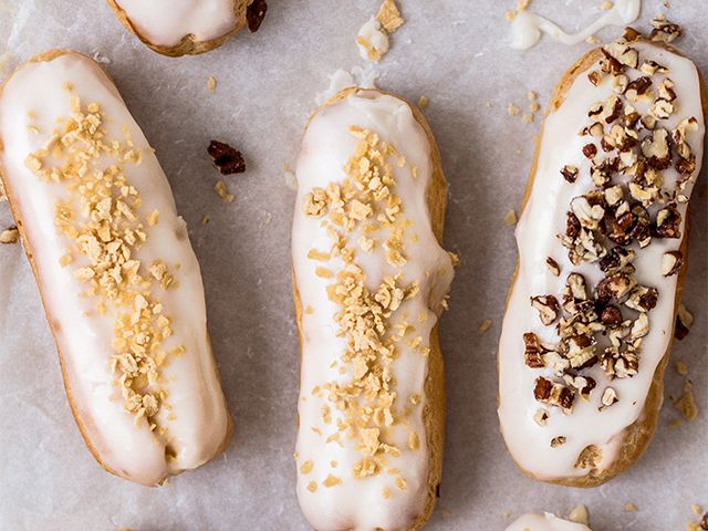 eclair recipe - 4 quintessentially british afternoon tea recipes - kitchen - goodhomesmagazine.com