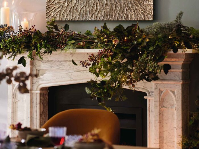 For the best faux flowers for your festive displays try Oka.