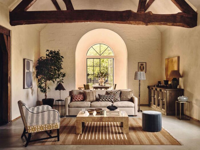 Oka has a brilliant selection of rugs for warm interiors