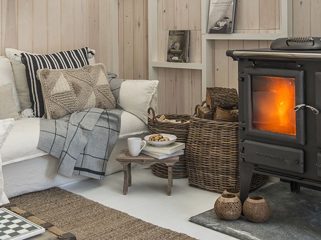 stanley rustic cabin style wood house - living room - goodhomesmagazine.com