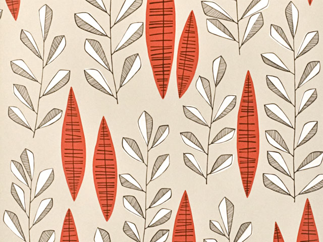 Garden City wallpaper in Putty Rouge £71 per 10m roll MissPrint