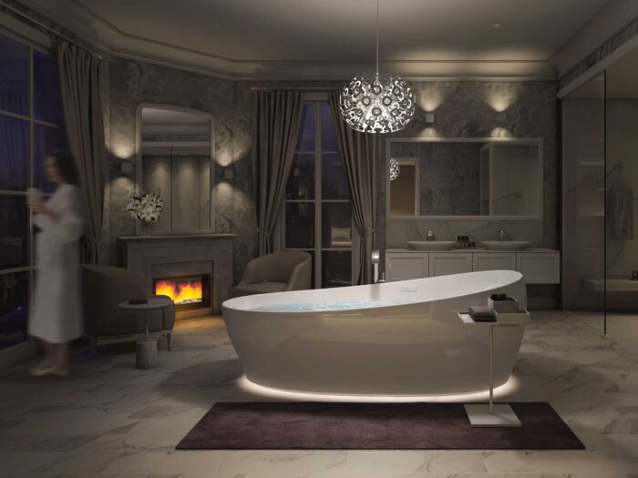 A spa like tub at home will make for many relaxed evenings