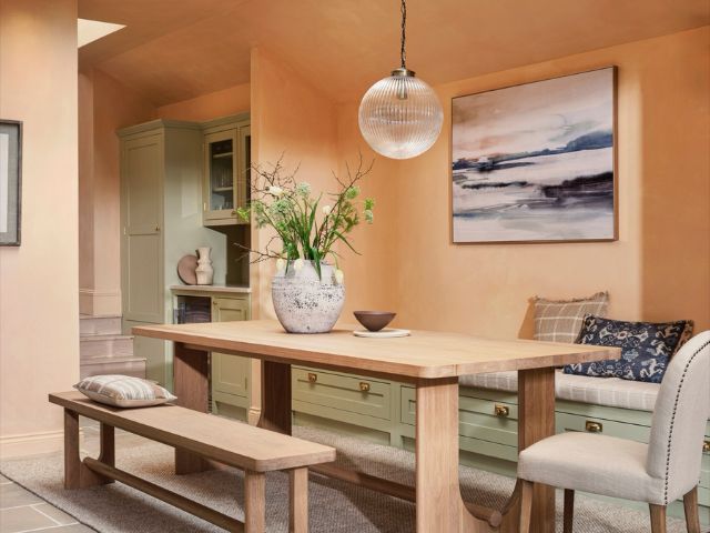 Dining area inspired by holiday destinations