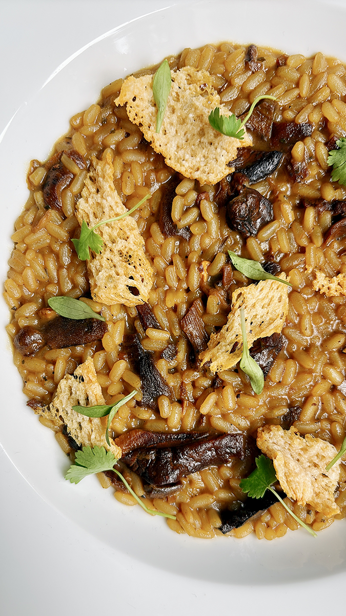 mushroom risotto