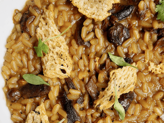 mushroom risotto
