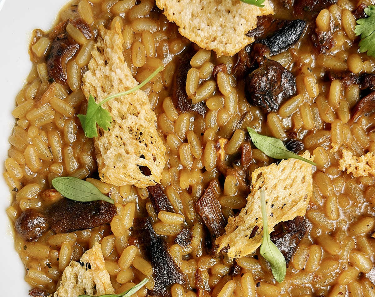 mushroom risotto